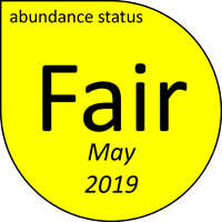 Fair seagrass status in May 2019
